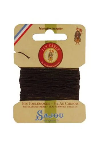 Waxed Cable Linen 10m Card